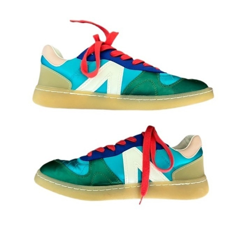 Mia Colorblock Vesta Sneakers Women's Size 7 Satin Sporty Whimsical Kidcore